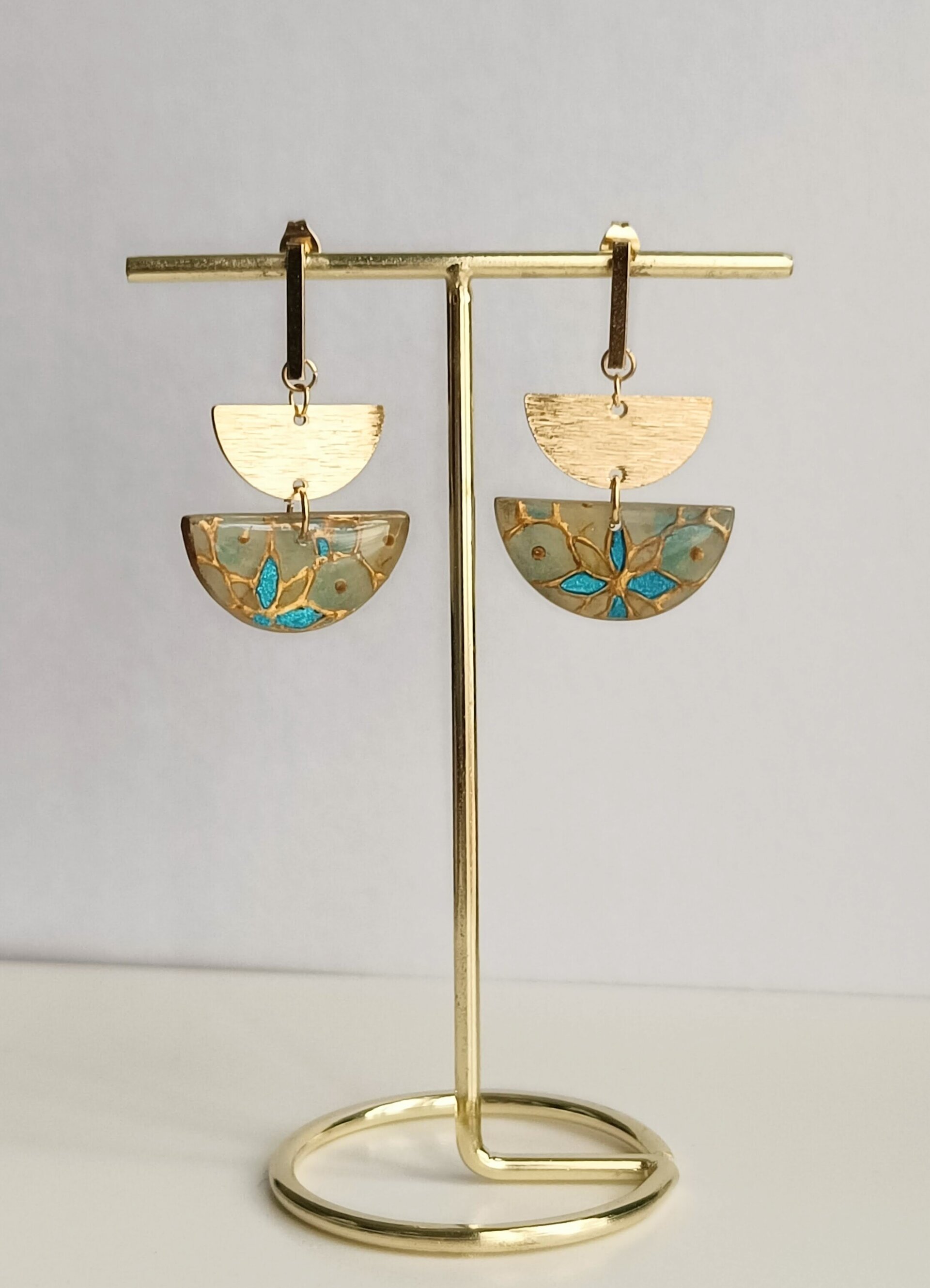 Pendientes semicículo vidriera (varios modelos) - 1