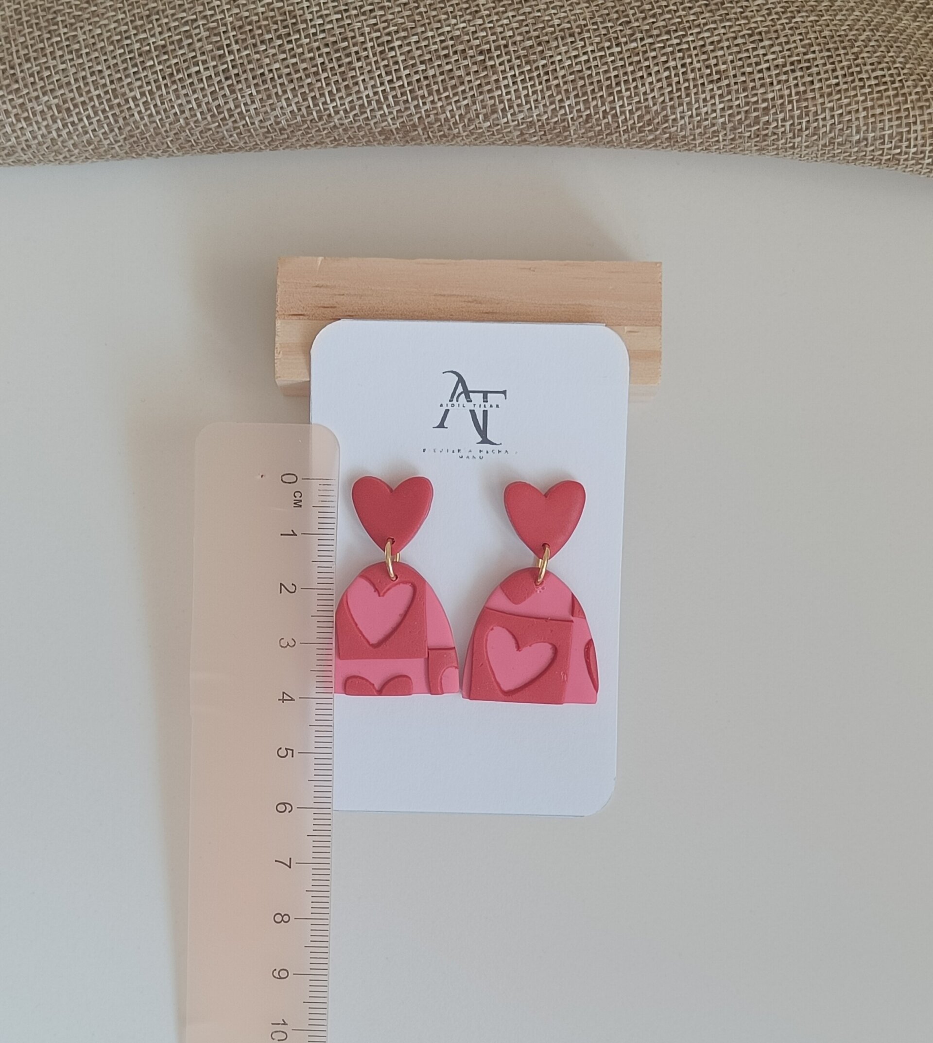 Estampado corazones con textura - 2