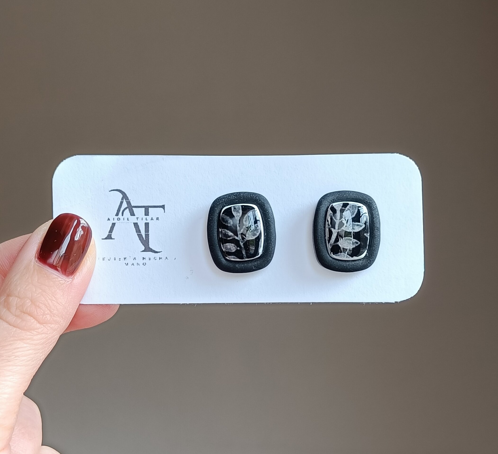 Rectángulo con piedra (varios colores) - 7