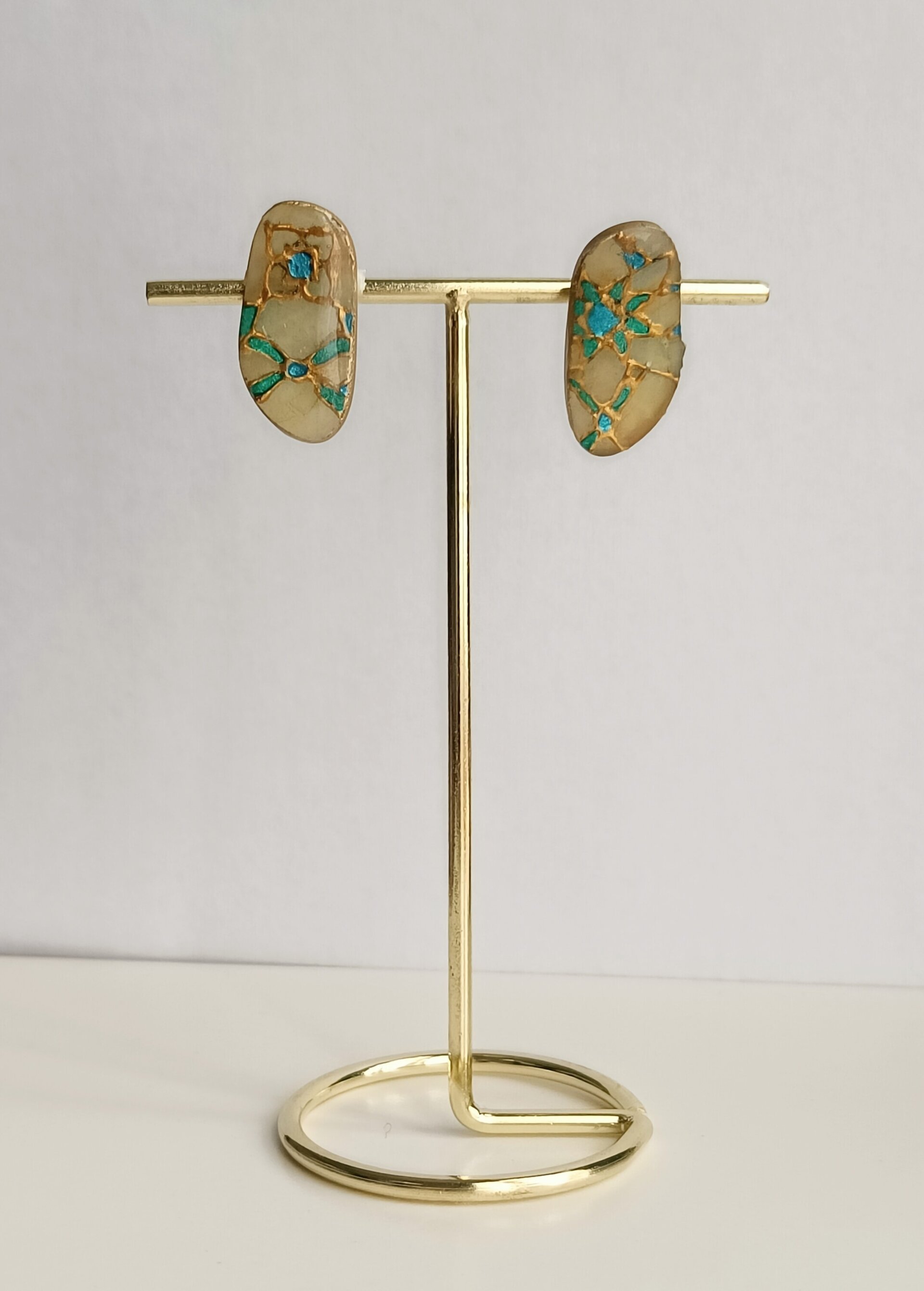 Pendientes irregulares vidriera - 1