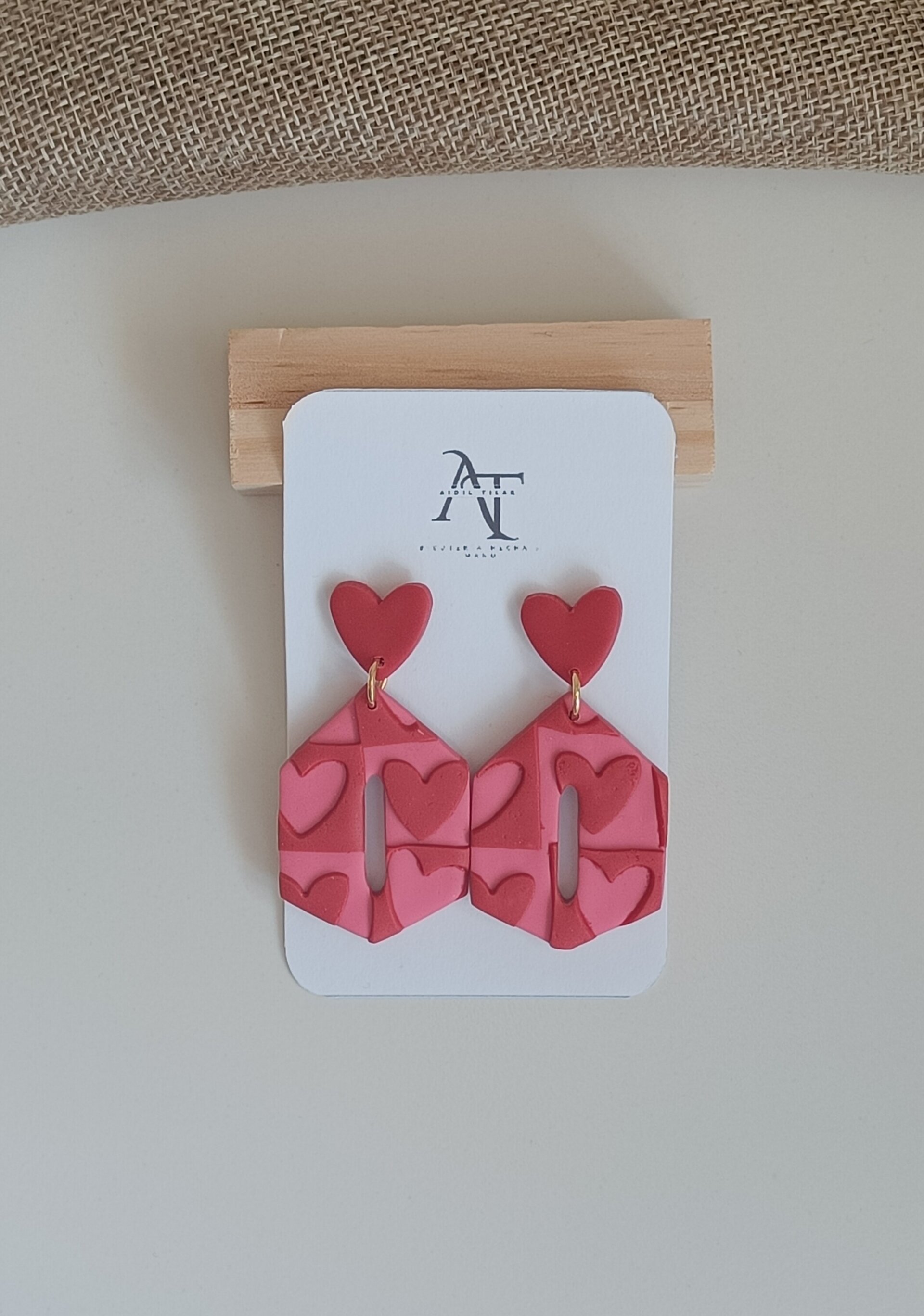 Estampado corazones con textura - 1