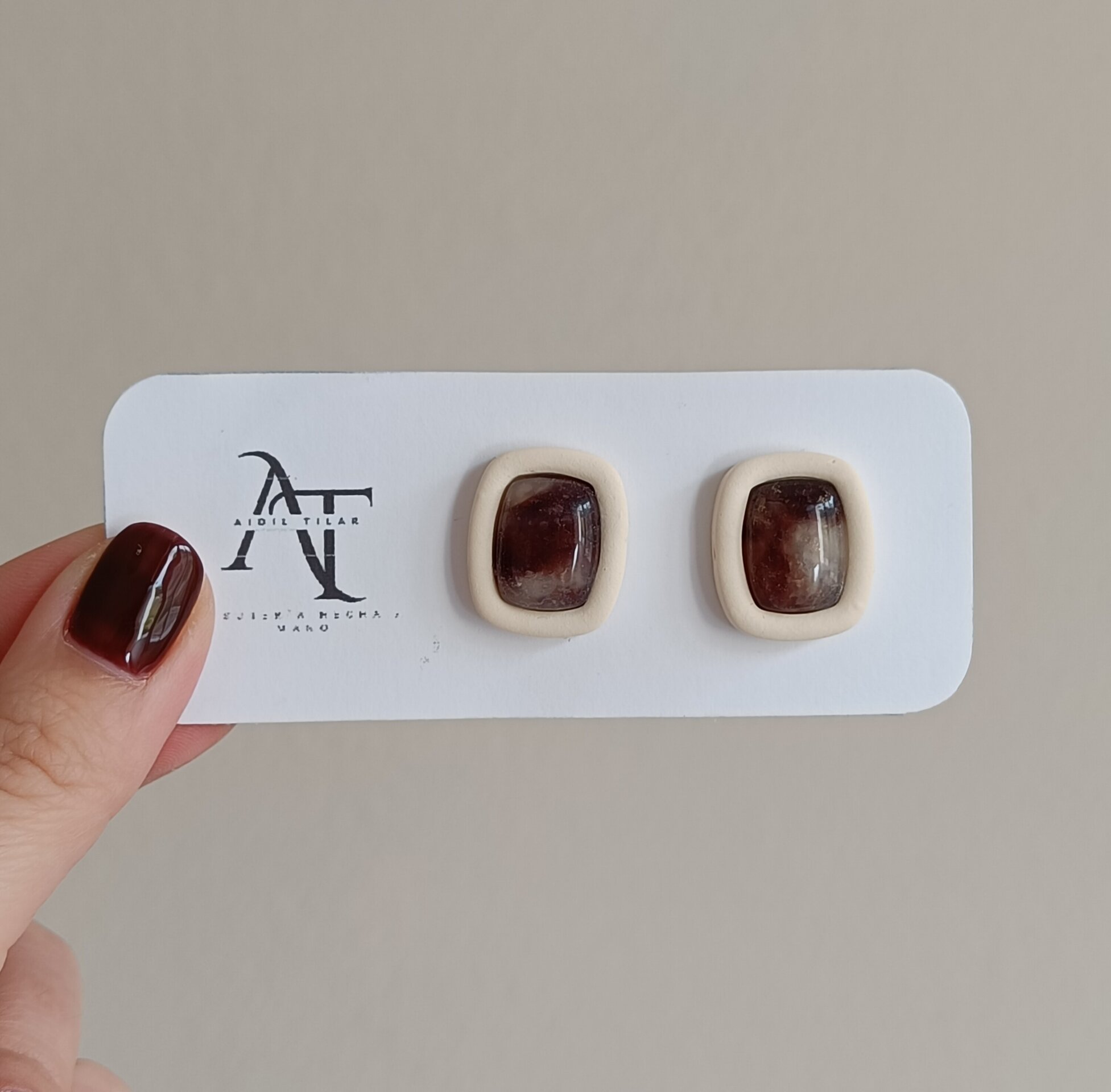 Rectángulo con piedra (varios colores) - 9