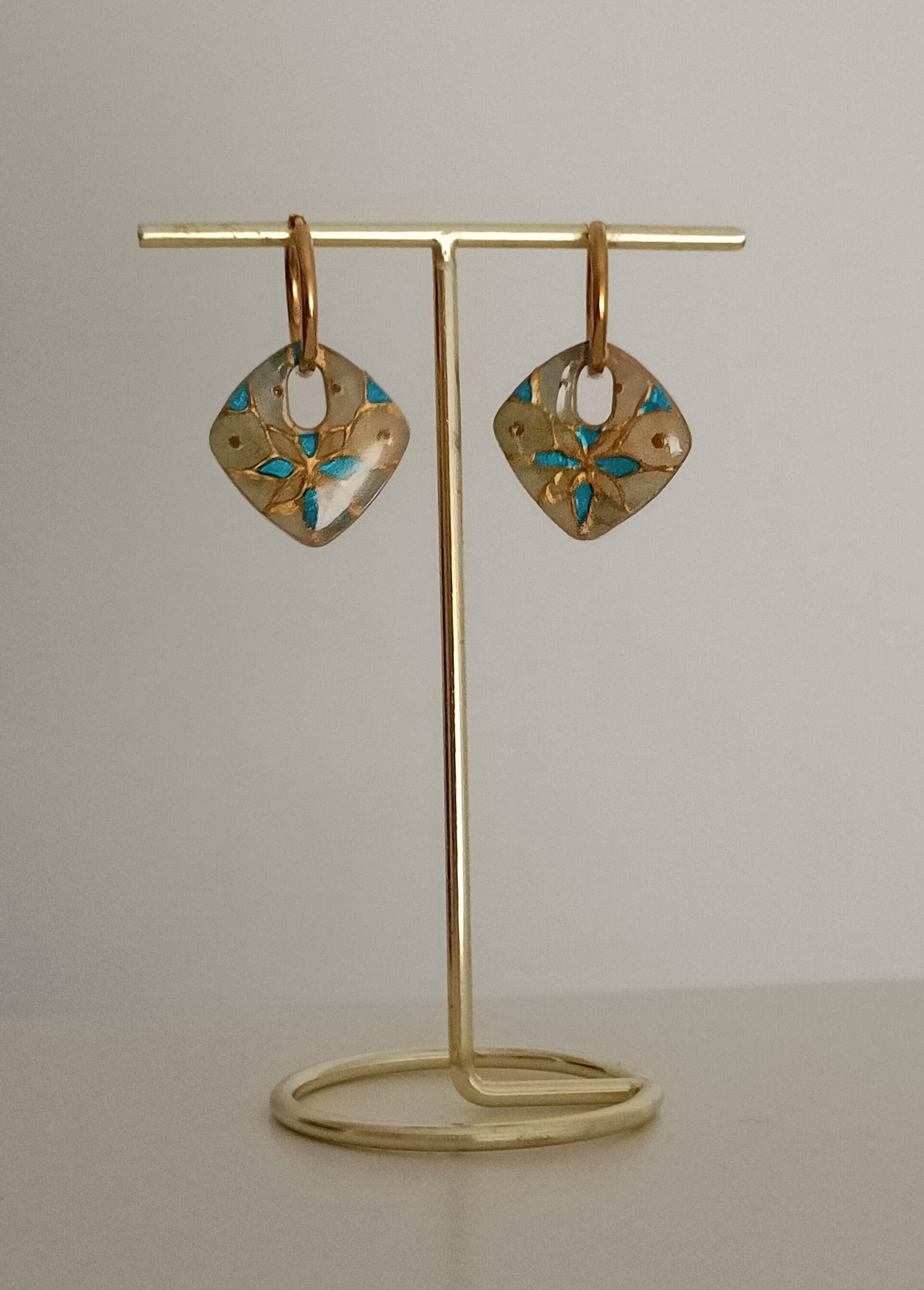 Pendientes rombo vidriera (varios modelos) - 2