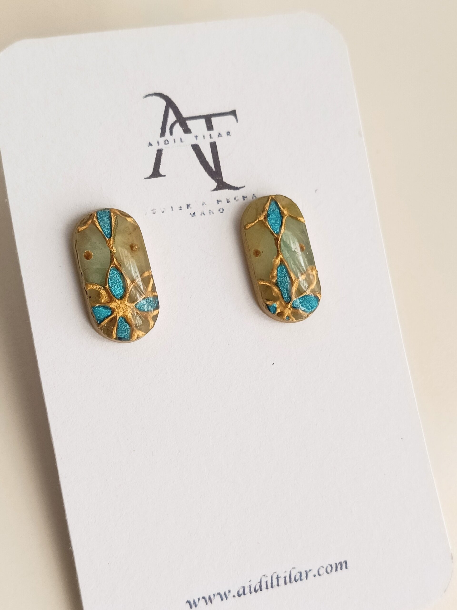 Pendiente ovalado vidriera (varios modelos) - 2