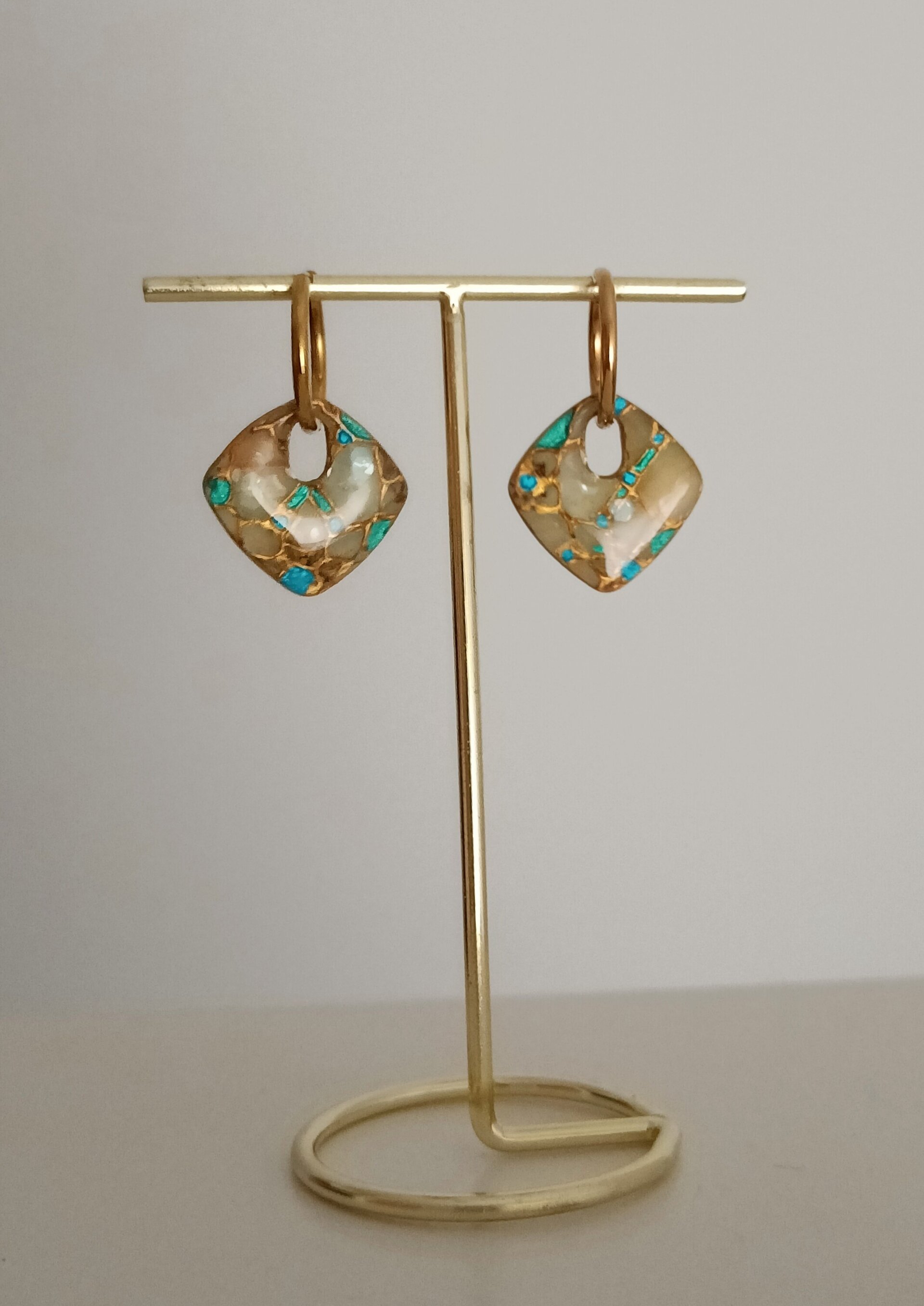 Pendientes rombo vidriera (varios modelos) - 2