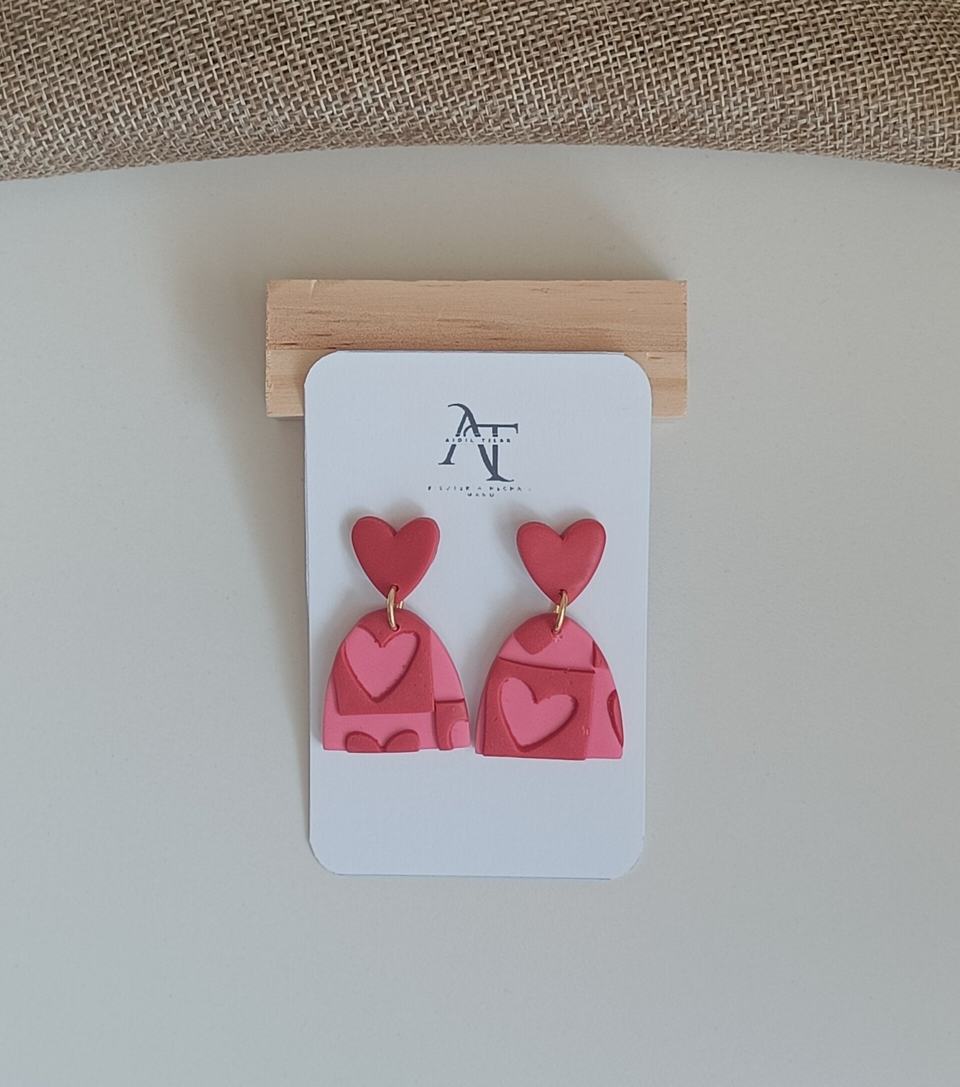 Estampado corazones con textura - 1