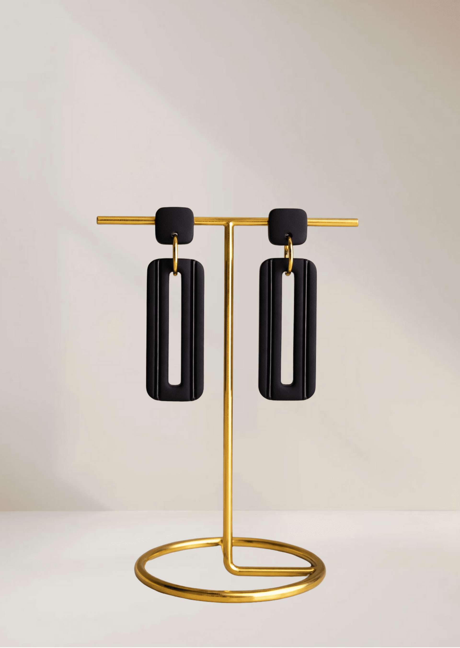 Pendientes en rectángulo con línea brillante - 1