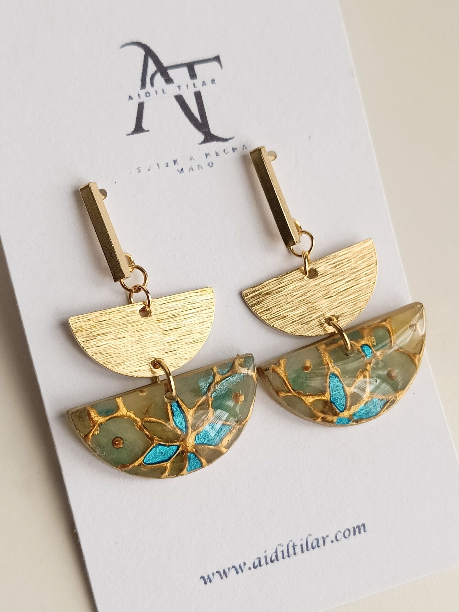 Pendientes semicículo vidriera (varios modelos) - 2