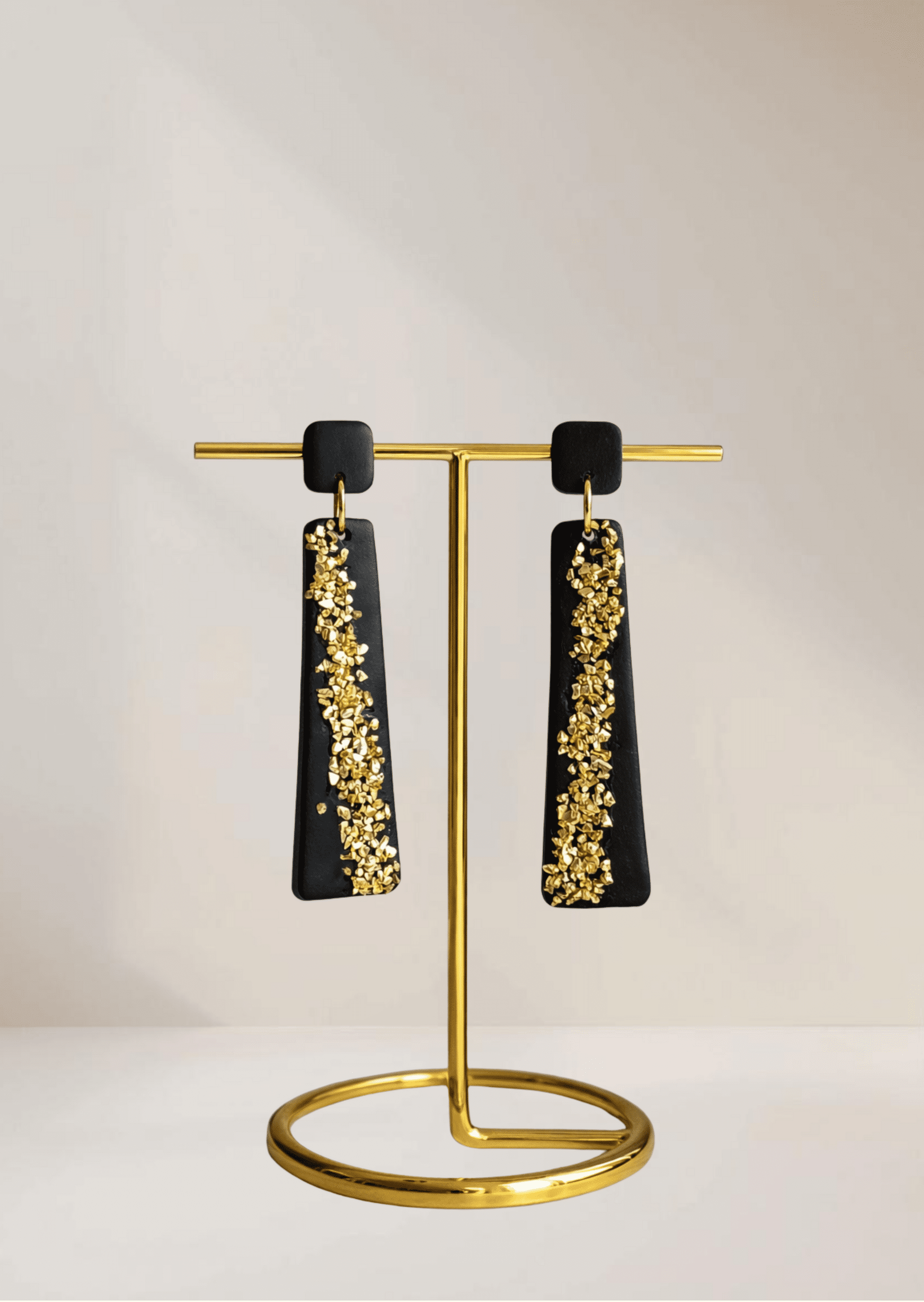 Pendientes alargados con piedras (varios colores) - 1