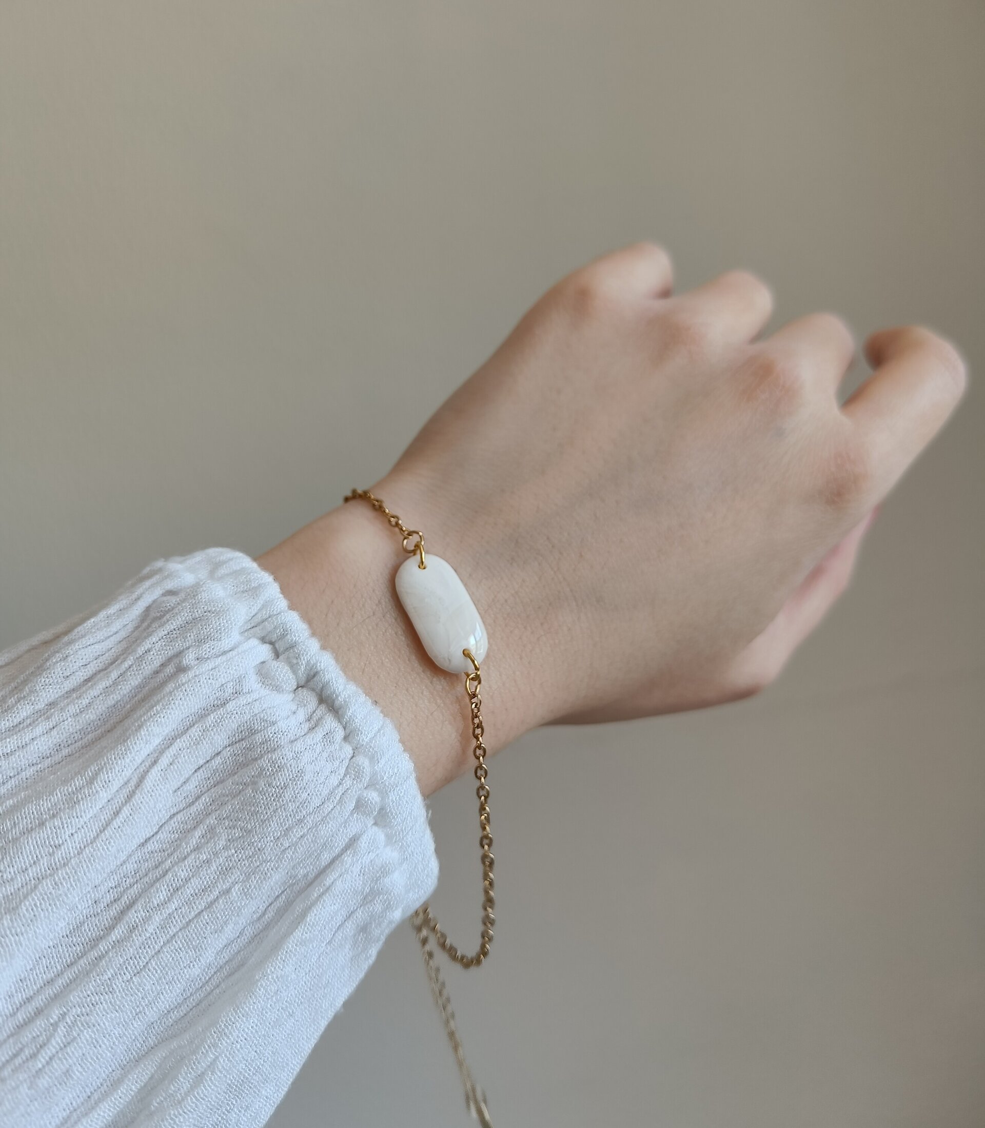 Pulsera mármol blanco - 2